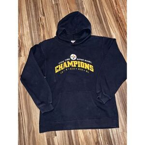 Pittsburgh Steelers Boy's XL 16 18 NFL Vintage VTG Y2K Youth Hoodie sweatshirt